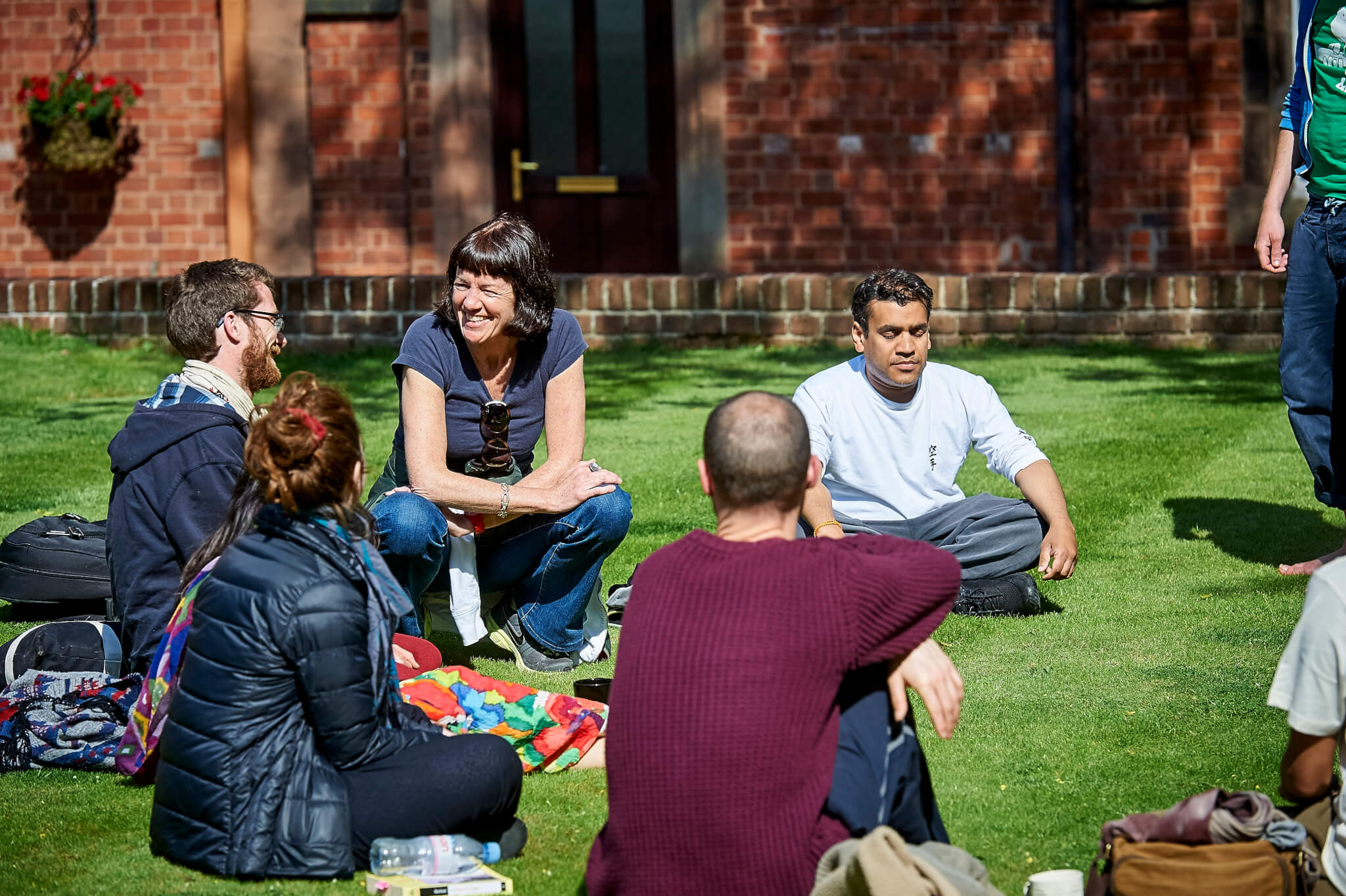 Picture of group sitting on grass